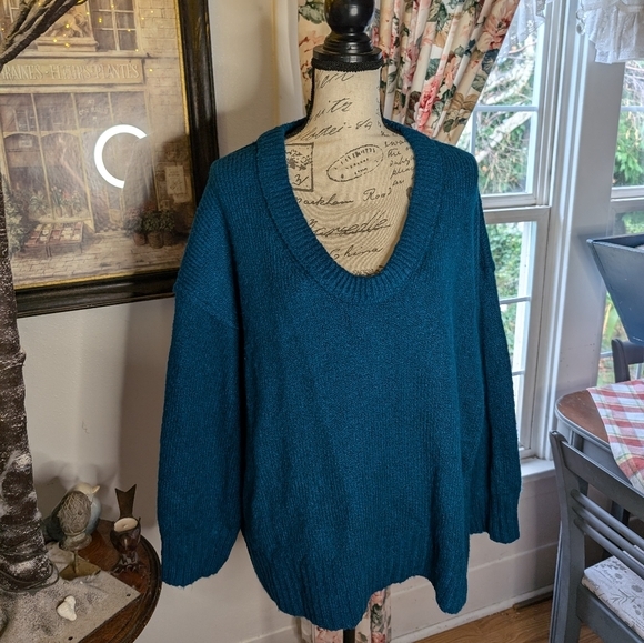 Free People Sweaters - Free people sweater turquoise blue